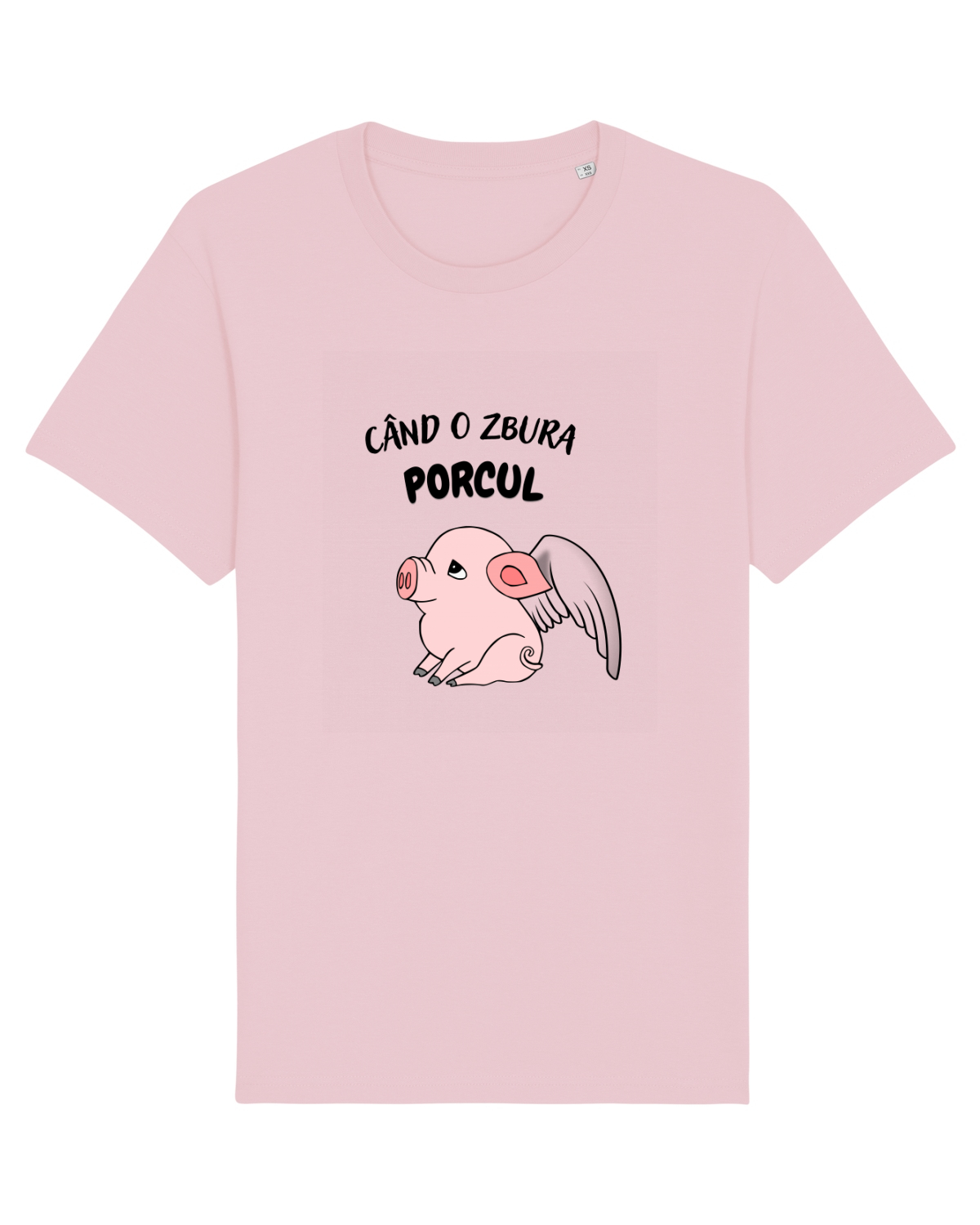 Tricou mânecă scurtă Unisex Rocker Cotton Pink