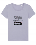 singur acasa Tricou mânecă scurtă guler larg fitted Damă Expresser