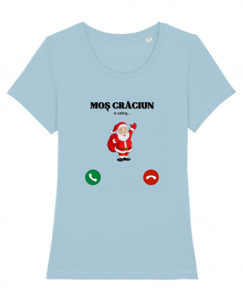 mos craciun is calling... Sky Blue