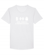 Protein shakes Tricou mânecă scurtă guler larg Bărbat Skater