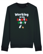 working on my santa body Bluză mânecă lungă Unisex Rise