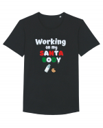 working on my santa body Tricou mânecă scurtă guler larg Bărbat Skater