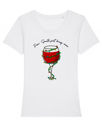 dear santa just bring wine White