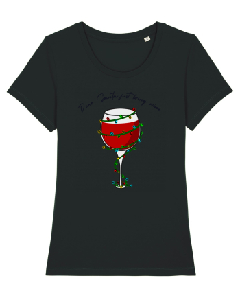 dear santa just bring wine Black