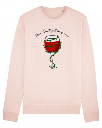 dear santa just bring wine Candy Pink