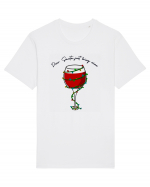 dear santa just bring wine Tricou mânecă scurtă Unisex Rocker