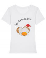 egg cited for christmas Tricou mânecă scurtă guler larg fitted Damă Expresser