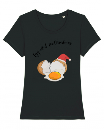 egg cited for christmas Black