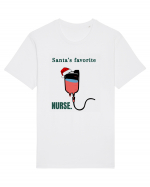 santa s favorite nurse Tricou mânecă scurtă Unisex Rocker