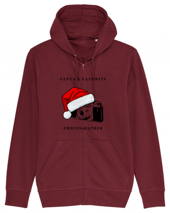 santa s favorite photographer Burgundy