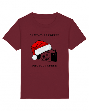 santa s favorite photographer Burgundy