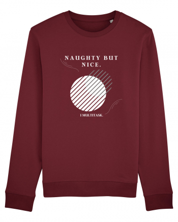 naughty but nice i multitask Burgundy