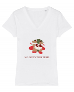 no gifts this year Tricou mânecă scurtă guler V Damă Evoker