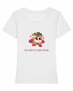 no gifts this year Tricou mânecă scurtă guler larg fitted Damă Expresser