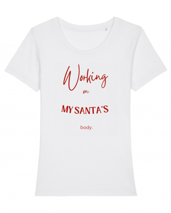 working on my santa s body White