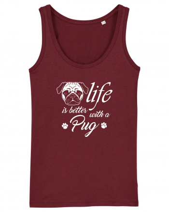 Pug life Burgundy