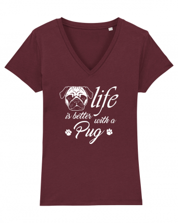 Pug life Burgundy