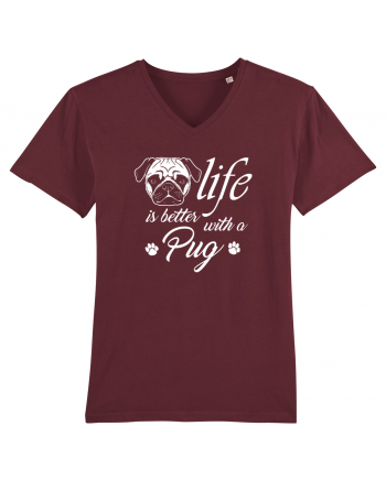 Pug life Burgundy