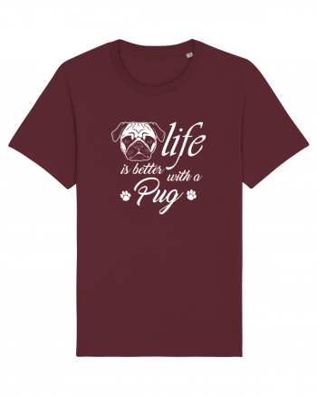 Pug life Burgundy