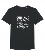 Pug life Tricou mânecă scurtă guler larg Bărbat Skater