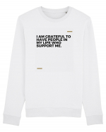 i am grateful to have people in my life who support me Bluză mânecă lungă Unisex Rise