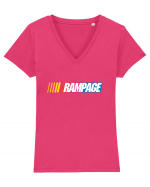 Rampage Tricou mânecă scurtă guler V Damă Evoker