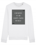 i deserve to be happy with myself Bluză mânecă lungă Unisex Rise