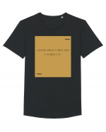 I know what I need and I attract it. Tricou mânecă scurtă guler larg Bărbat Skater