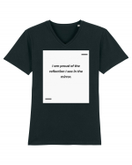 I am proud of the reflection I see in the mirror. Tricou mânecă scurtă guler V Bărbat Presenter