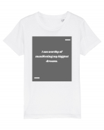 I am worthy of manifesting my biggest dreams. Tricou mânecă scurtă  Copii Mini Creator