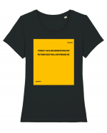 Today I wil do something my future self will be proud of. Tricou mânecă scurtă guler larg fitted Damă Expresser