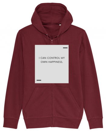 I can control my own happiness. Burgundy