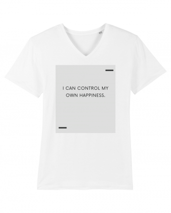 I can control my own happiness. White