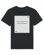 I can control my own happiness. Tricou mânecă scurtă Unisex Rocker