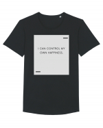 I can control my own happiness. Tricou mânecă scurtă guler larg Bărbat Skater