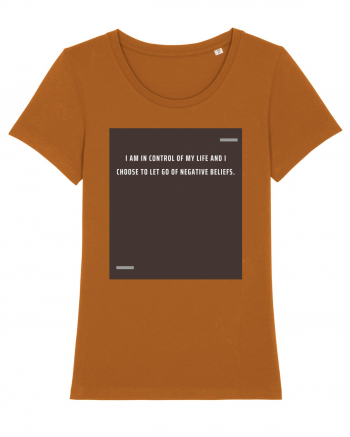 I am in control of my life and I choose to let go of negative beliefs. Roasted Orange