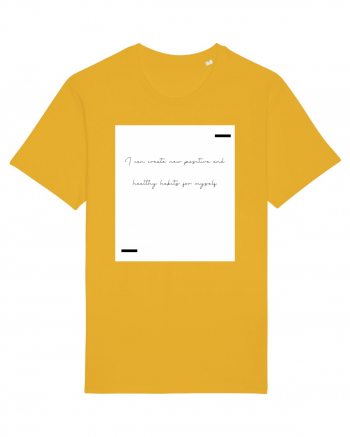 I can create new positive and healthy habits for myself. Spectra Yellow