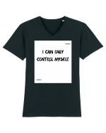 I can only control myself. Tricou mânecă scurtă guler V Bărbat Presenter