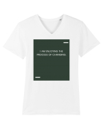 I am enjoying the process of changing. Tricou mânecă scurtă guler V Bărbat Presenter