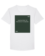 I am enjoying the process of changing. Tricou mânecă scurtă guler larg Bărbat Skater