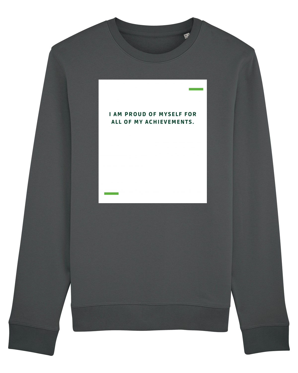 Bluză mânecă lungă Unisex Rise Anthracite