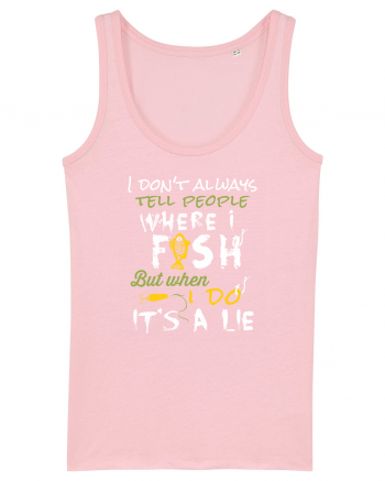 Fishing quote Cotton Pink