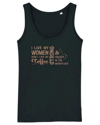 Women like coffee Black