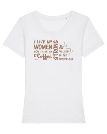 Women like coffee White