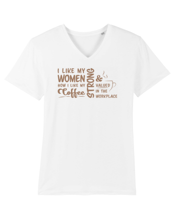 Women like coffee White