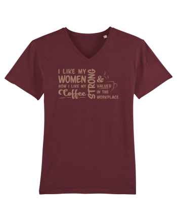 Women like coffee Burgundy