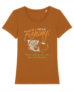 Going Fishing Tricou mânecă scurtă guler larg fitted Damă Expresser