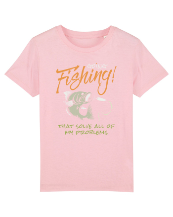 Going Fishing Cotton Pink