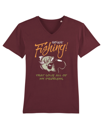 Going Fishing Burgundy