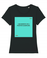 I am worthy of a positive cashflow. Tricou mânecă scurtă guler larg fitted Damă Expresser